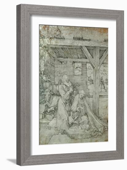 Nativity, Pen and Ink-Albrecht Dürer-Framed Giclee Print