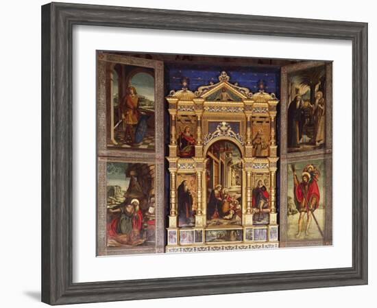 Nativity Polyptych, 1511-Defendente Ferrari-Framed Giclee Print