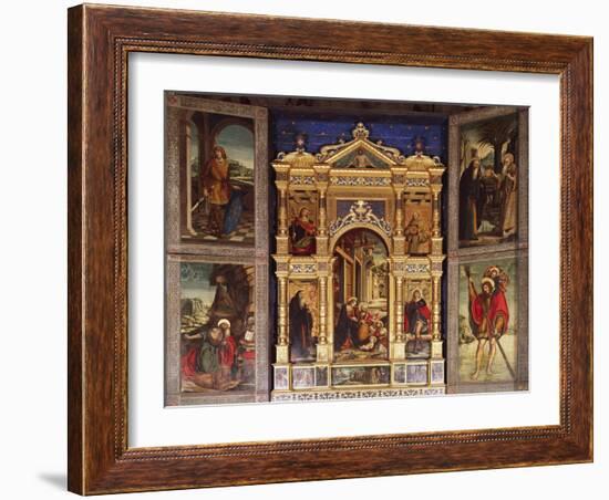 Nativity Polyptych, 1511-Defendente Ferrari-Framed Giclee Print