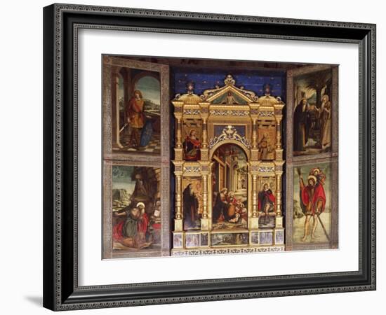 Nativity Polyptych, 1511-Defendente Ferrari-Framed Giclee Print