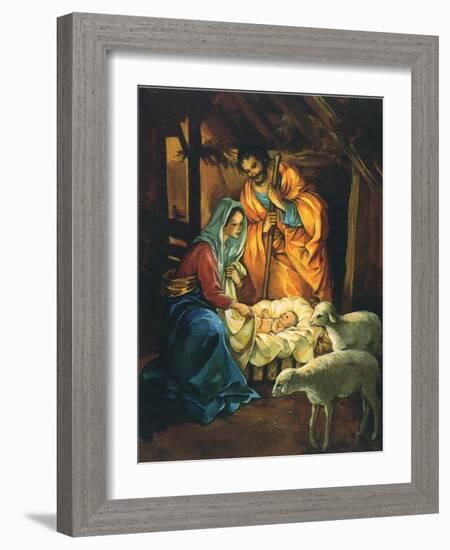 Nativity Scene, 1950-null-Framed Giclee Print