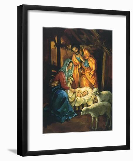 Nativity Scene, 1950-null-Framed Giclee Print