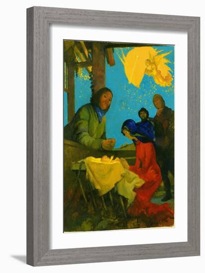 Nativity Scene, 1973-George Adamson-Framed Giclee Print