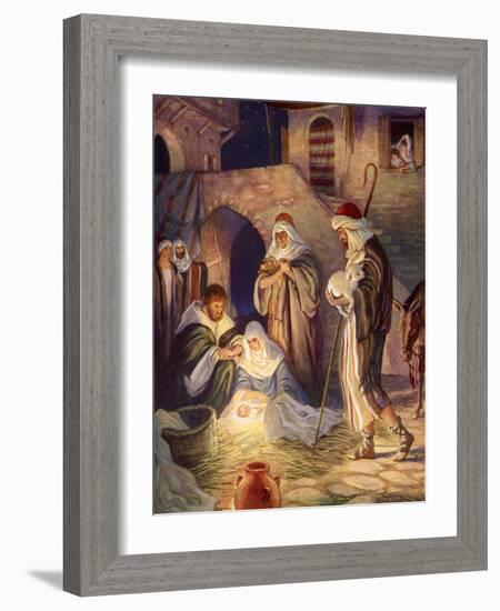 Nativity Scene-Milo Winter-Framed Giclee Print