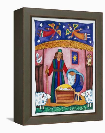Nativity with Angels-Cathy Baxter-Framed Premier Image Canvas