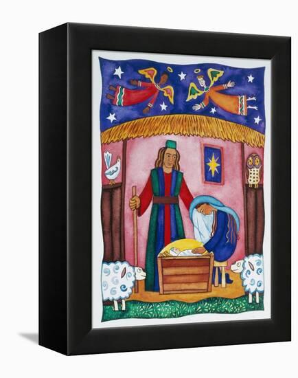 Nativity with Angels-Cathy Baxter-Framed Premier Image Canvas