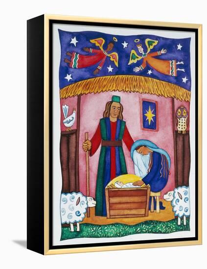 Nativity with Angels-Cathy Baxter-Framed Premier Image Canvas