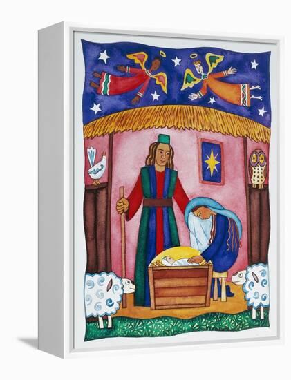 Nativity with Angels-Cathy Baxter-Framed Premier Image Canvas