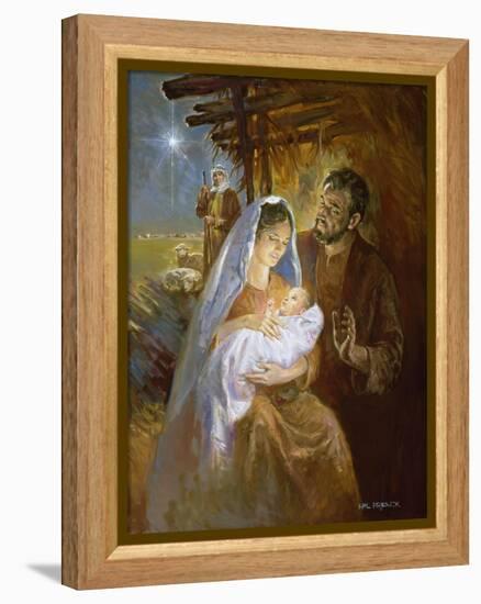 Nativity-Hal Frenck-Framed Premier Image Canvas