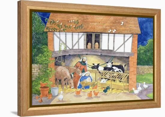 Nativity-Linda Benton-Framed Premier Image Canvas