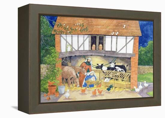 Nativity-Linda Benton-Framed Premier Image Canvas