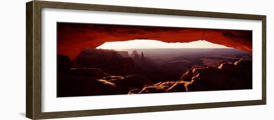 Natural Arch at Sunrise, Mesa Arch, Canyonlands National Park, Utah, USA-null-Framed Photographic Print