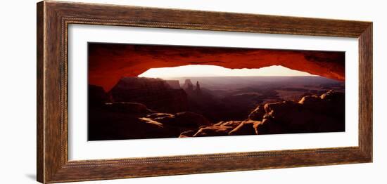 Natural Arch at Sunrise, Mesa Arch, Canyonlands National Park, Utah, USA-null-Framed Photographic Print