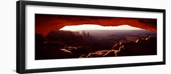 Natural Arch at Sunrise, Mesa Arch, Canyonlands National Park, Utah, USA-null-Framed Photographic Print