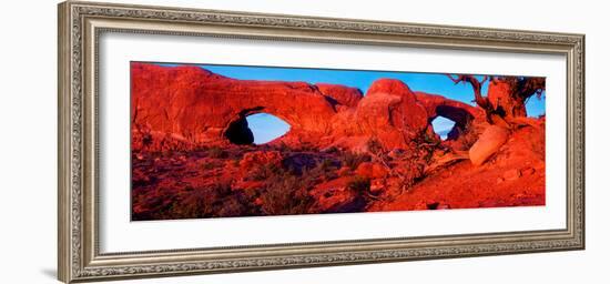 Natural arches at Arches National Park, Moab, Utah, USA-null-Framed Photographic Print