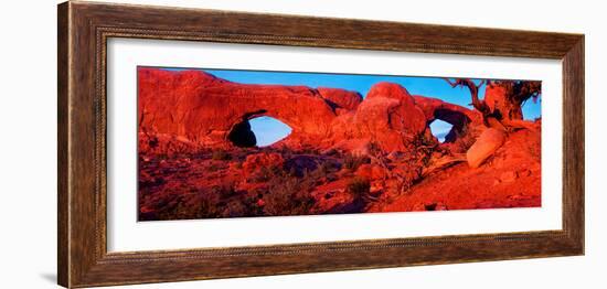 Natural arches at Arches National Park, Moab, Utah, USA-null-Framed Photographic Print