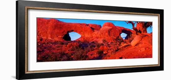 Natural arches at Arches National Park, Moab, Utah, USA-null-Framed Photographic Print