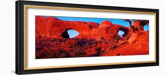 Natural arches at Arches National Park, Moab, Utah, USA-null-Framed Photographic Print