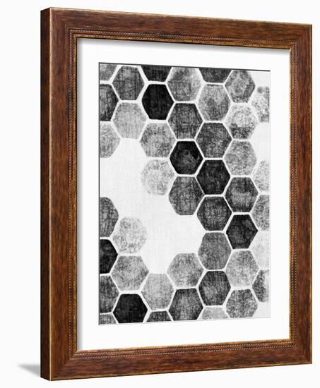 Natural Architecture 1 B&W-Edith Lentz-Framed Art Print