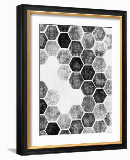 Natural Architecture 1 B&W-Edith Lentz-Framed Art Print