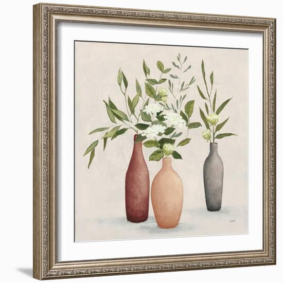 Natural Bouquet I Gray-Julia Purinton-Framed Art Print