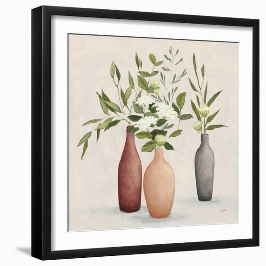 Natural Bouquet I Gray-Julia Purinton-Framed Art Print