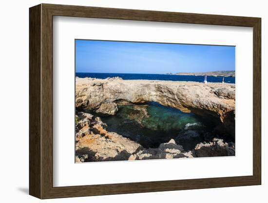 Natural Bridge, Aruba, ABC Islands, Netherland Antilles, Caribbean, Central America-Michael Runkel-Framed Photographic Print