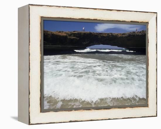 Natural Bridge, Aruba, Antilles, Central America-Ken Gillham-Framed Premier Image Canvas