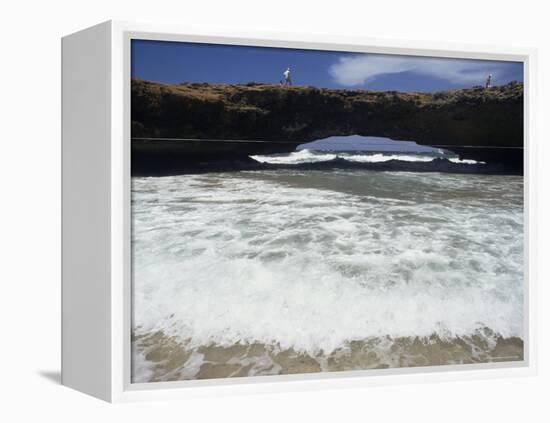 Natural Bridge, Aruba, Antilles, Central America-Ken Gillham-Framed Premier Image Canvas