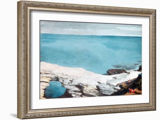 Natural Bridge, Bermuda, c.1901-Winslow Homer-Framed Giclee Print