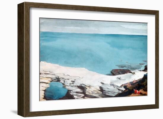 Natural Bridge, Bermuda, c.1901-Winslow Homer-Framed Giclee Print
