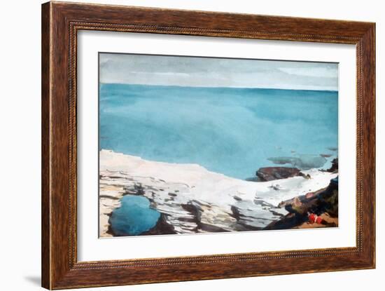 Natural Bridge, Bermuda, c.1901-Winslow Homer-Framed Giclee Print