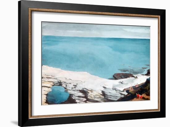 Natural Bridge, Bermuda, c.1901-Winslow Homer-Framed Giclee Print