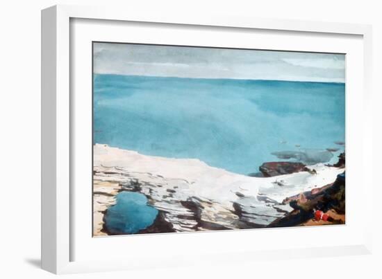 Natural Bridge, Bermuda, c.1901-Winslow Homer-Framed Giclee Print