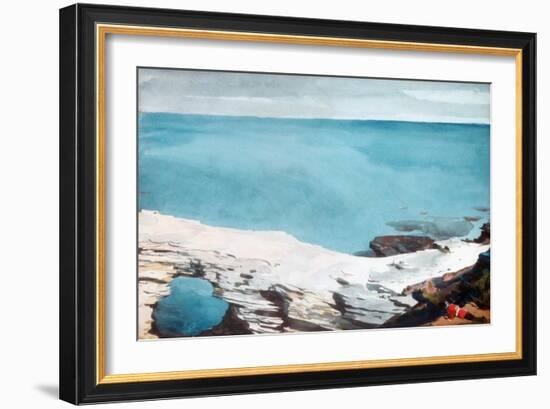 Natural Bridge, Bermuda, c.1901-Winslow Homer-Framed Giclee Print