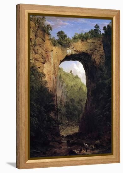 Natural Bridge, Virginia-Frederic Edwin Church-Framed Stretched Canvas