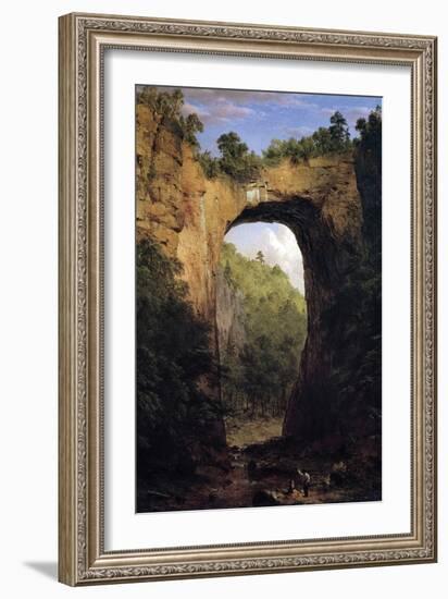 Natural Bridge, Virginia-Frederic Edwin Church-Framed Art Print