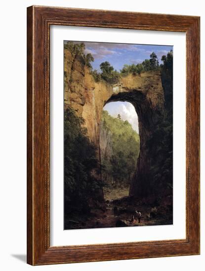 Natural Bridge, Virginia-Frederic Edwin Church-Framed Art Print