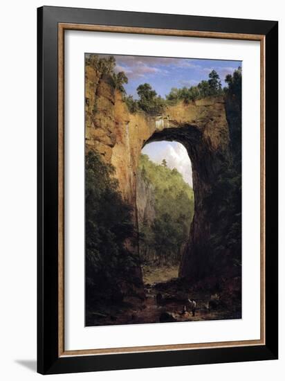 Natural Bridge, Virginia-Frederic Edwin Church-Framed Art Print