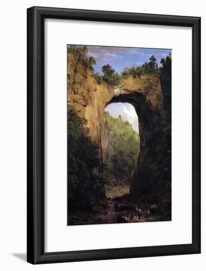 Natural Bridge, Virginia-Frederic Edwin Church-Framed Art Print