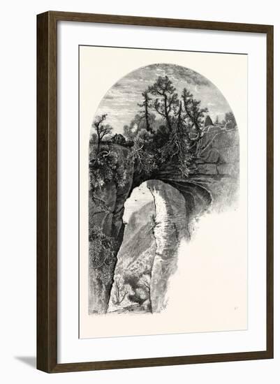 Natural Bridge, Virginia-John Douglas Woodward-Framed Giclee Print