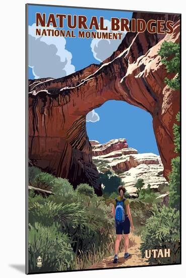 Natural Bridges National Monument, Utah - Sipapu Bridge-Lantern Press-Mounted Art Print