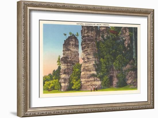 Natural Chimneys, Mt. Solon-null-Framed Art Print