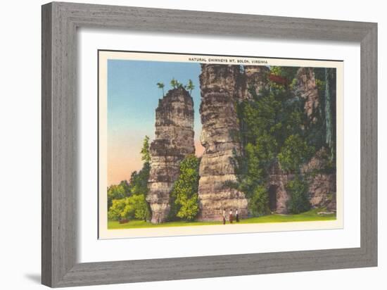 Natural Chimneys, Mt. Solon-null-Framed Art Print