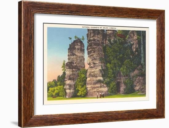 Natural Chimneys, Mt. Solon-null-Framed Art Print