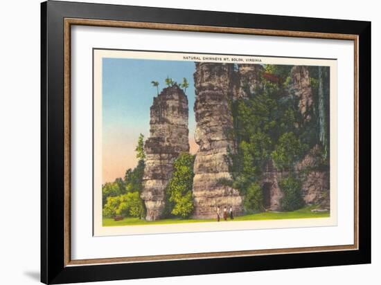 Natural Chimneys, Mt. Solon-null-Framed Art Print