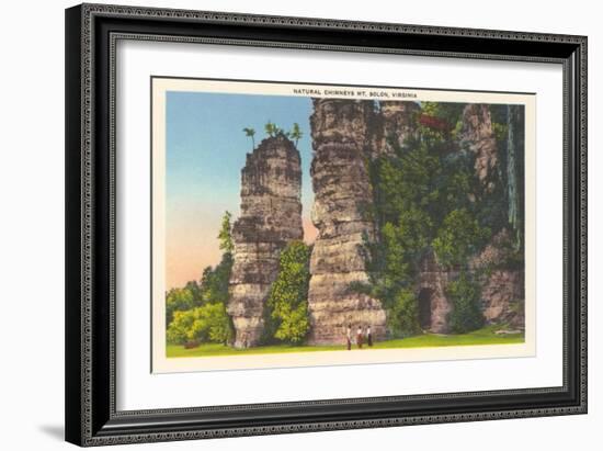 Natural Chimneys, Mt. Solon-null-Framed Art Print