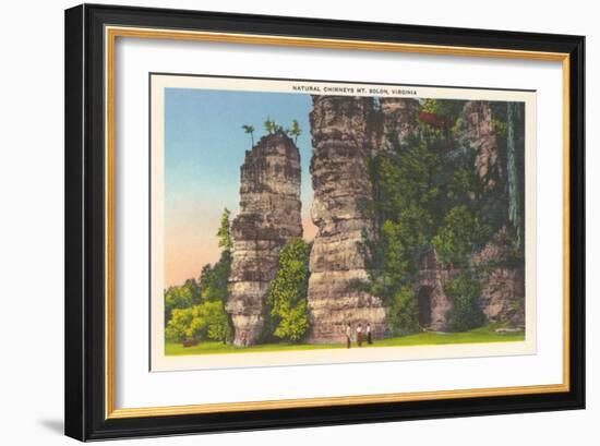 Natural Chimneys, Mt. Solon-null-Framed Art Print