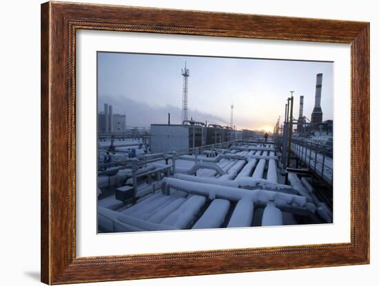 Natural Gas Condensate Production Well-Ria Novosti-Framed Photographic Print