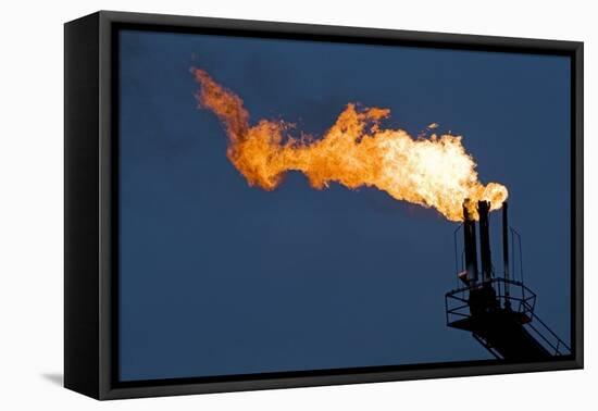 Natural Gas Flare-Paul Souders-Framed Premier Image Canvas